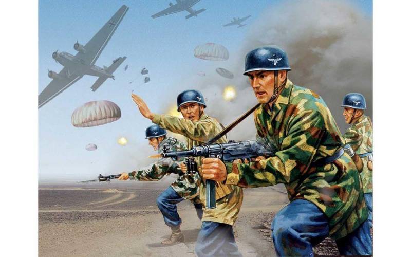 WWII German Paratroops - Vintage Classics von Airfix