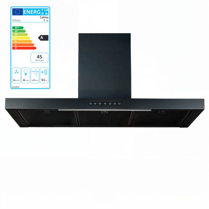 Airforce 104720 Calima Dunstabzugshaube Wandhaube Umluft Abluft Schwarz 90 cm von Airforce