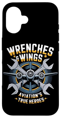 Luftfahrttechniker Flugzeugwartung Flugzeugmechaniker Hülle für iPhone 16 Luftfahrttechniker Flugzeugwartung Flugzeugmechaniker Hülle für iPhone 16 von Airplane Mechanic For Men & Aircraft Designs