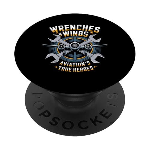 Luftfahrttechniker Flugzeugwartung Flugzeugmechaniker PopSockets Klebender PopGrip Luftfahrttechniker Flugzeugwartung Flugzeugmechaniker PopSockets Klebender PopGrip von Airplane Mechanic For Men & Aircraft Designs