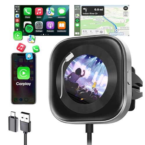 CarPlay Wireless Adapter, CarPlay Clip Auto Diffusor mit Duftwolke Anpassbares Foto Musik Album Covers Wireless CarPlay Adapter Kompatibel mit iPhone iOS 10+ Bluetooth 5.0 Schnellanschluss CarPlay Wireless Adapter, CarPlay Clip Auto Diffusor mit Duftwolke Anpassbares Foto Musik Album Covers Wireless CarPlay Adapter Kompatibel mit iPhone iOS 10+ Bluetooth 5.0 Schnellanschluss von Airpuxem