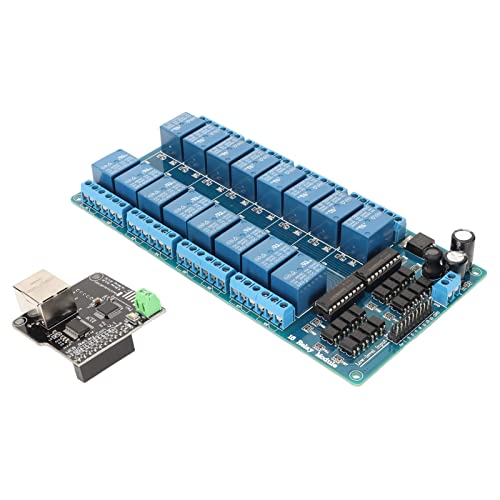 Ethernet-Relaismodul, 16-Kanal-Relaismodulplatine, Netzwerk-Webserver für Zuhause von Airshi