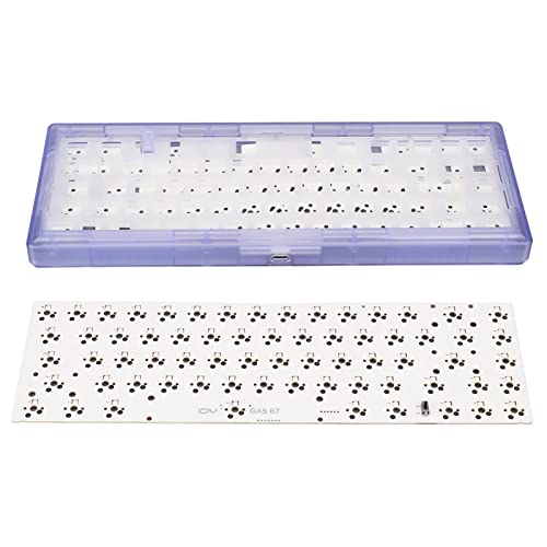 Mechanische Tastatur DIY Kit, 67 Tasten DIY Tastatur Kit ABS Shell Unterstützung 5pin 3pin für PC (Lila) von Airshi