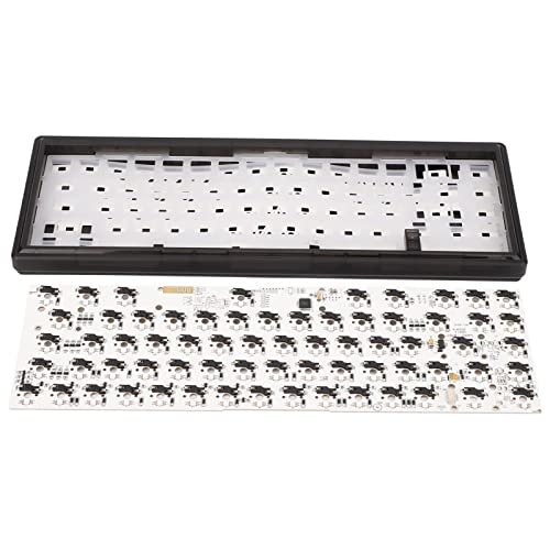 Mechanische Tastatur DIY Kit, 67 Tasten DIY Tastatur Kit ABS Shell Unterstützung 5pin 3pin für PC (Schwarz) von Airshi