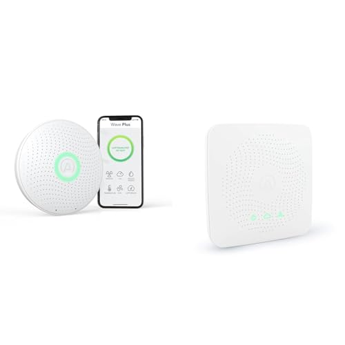 Airthings 2930 Wave Plus – Radon- und Luftqualität-Messgerät zur Überwachung von Radon & Hub, 24/7 Zugriff auf Ihre Airthings Monitordaten von Airthings