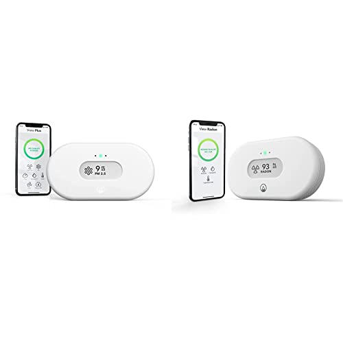 Airthings 2960 View Plus - Intelligenter Radon und Luftqualitätsmonitor mit WLAN-Verbindung, Hub-Funktionalität & Calm Tech Display von Airthings