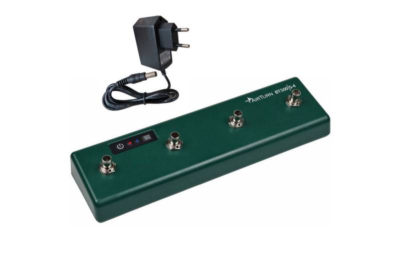 Airturn Airturn Bluetooth Fußschalter BT500-S4 mit Netzteil Digitales Aufnahmegerät (Vorteils-Set mit Netzteil) von Airturn