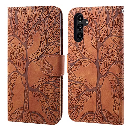 Aisenth Handyhülle für Samsung Galaxy S24 FE 5G, Baum Muster Leder Handytasche Brieftasche Klapphülle Etui Wallet Flip Case Schutz Hülle mit TPU innen Schale, Kartenfächer, Aufstellfunktion -Braun Aisenth Handyhülle für Samsung Galaxy S24 FE 5G, Baum Muster Leder Handytasche Brieftasche Klapphülle Etui Wallet Flip Case Schutz Hülle mit TPU innen Schale, Kartenfächer, Aufstellfunktion -Braun von Aisenth