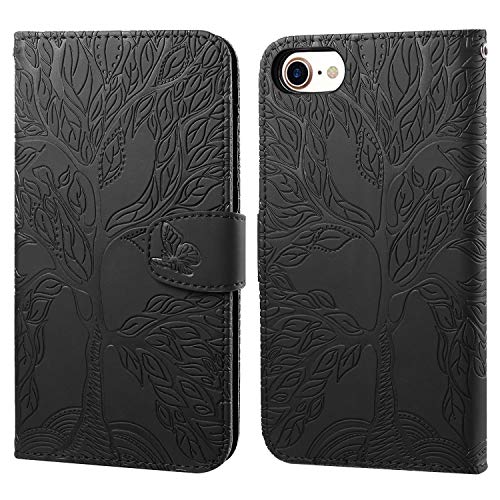 Aisenth Handyhülle für iPhone 16e/SE 2025, Baum Muster Leder Handytasche Brieftasche Klapphülle Etui Wallet Flip Case Schutz Hülle mit TPU innen Schale, Kartenfächer, Aufstellfunktion -Schwarz Aisenth Handyhülle für iPhone 16e/SE 2025, Baum Muster Leder Handytasche Brieftasche Klapphülle Etui Wallet Flip Case Schutz Hülle mit TPU innen Schale, Kartenfächer, Aufstellfunktion -Schwarz von Aisenth
