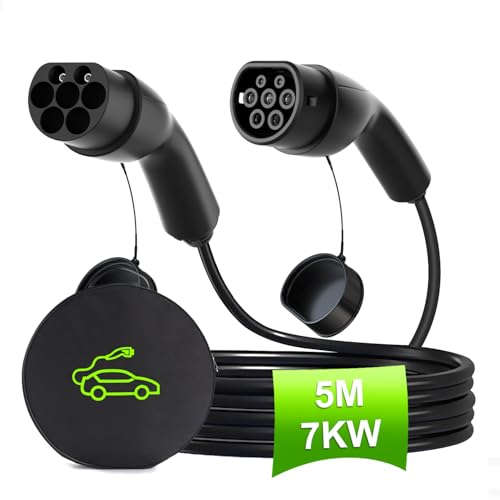 Aiskooc EV-Ladekabel mit Aufbewahrungstasche, Typ 2 auf Typ 2 EV Ladegerät Verlängerungskabel, 7KW 32A 5M Elektroauto Ladekabel, 1 Phasen Typ 2 Ladekabel für EV & PHEV Aiskooc EV-Ladekabel mit Aufbewahrungstasche, Typ 2 auf Typ 2 EV Ladegerät Verlängerungskabel, 7KW 32A 5M Elektroauto Ladekabel, 1 Phasen Typ 2 Ladekabel für EV & PHEV von Aiskooc