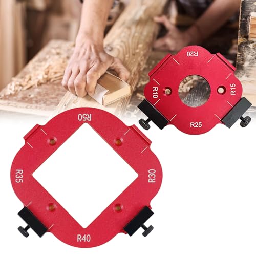 2 Stück 4 in 1 Radius Frässchablone, Aluminium Eckradius Frässchablonen für Oberfräse R10 R15 R20 R25 R30 R35 R40 R50 Radius Router Templates für Holzbearbeitung Tisch Ecke Winkel Locator 2 Stück 4 in 1 Radius Frässchablone, Aluminium Eckradius Frässchablonen für Oberfräse R10 R15 R20 R25 R30 R35 R40 R50 Radius Router Templates für Holzbearbeitung Tisch Ecke Winkel Locator von Aisny