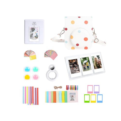 10-in-1-Sofortbildkamera-Zubehör-Set für Fujifilm Instax Mini 12, mit Kameratasche, Fotoalbum, Rahmen, Wandaufhängung, Farbfilter, Selfie-Objektiv, dreifacher Tischrahmen 10-in-1-Sofortbildkamera-Zubehör-Set für Fujifilm Instax Mini 12, mit Kameratasche, Fotoalbum, Rahmen, Wandaufhängung, Farbfilter, Selfie-Objektiv, dreifacher Tischrahmen von Aisnyho