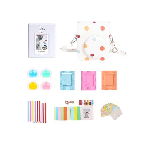 Fujifilm Instax Mini 12 Sofortbildkamera-Zubehör-Set mit Tasche, Album, Rahmen, Wandrahmen und farbigen Filtern Fujifilm Instax Mini 12 Sofortbildkamera-Zubehör-Set mit Tasche, Album, Rahmen, Wandrahmen und farbigen Filtern von Aisnyho