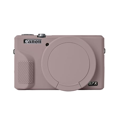 G7X Mark III Kameratasche, weiche Silikon-Schutzhülle, ultradünn, leicht, Abdeckung für Canon PowerShot G7X Mark III Kamera mit Objektivabdeckung (Hellgrau) von Aisnyho