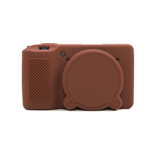 GR IIIx GR III Kameratasche, weiche Silikon-Schutzhülle, ultradünn, leicht, für Ricoh GR IIIx GR III GR3x GR3 Kamera mit abnehmbarer Objektivabdeckung (Kaffee) von Aisnyho