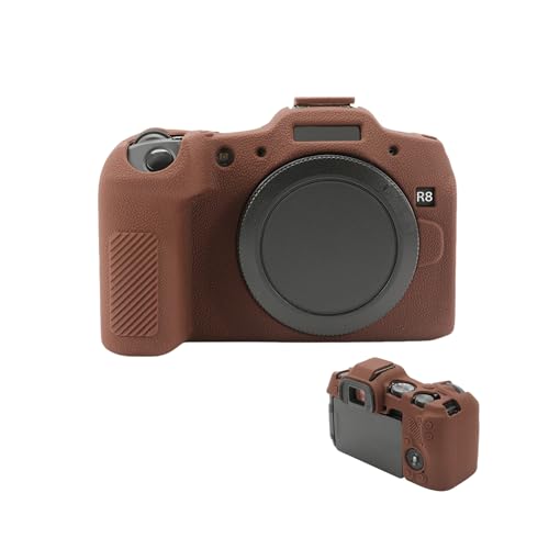 R8 Schutzhülle, weiche Silikon-Schutzhülle, ultradünn, leicht, für Canon R8 spiegellose Kamera (Kaffee) von Aisnyho