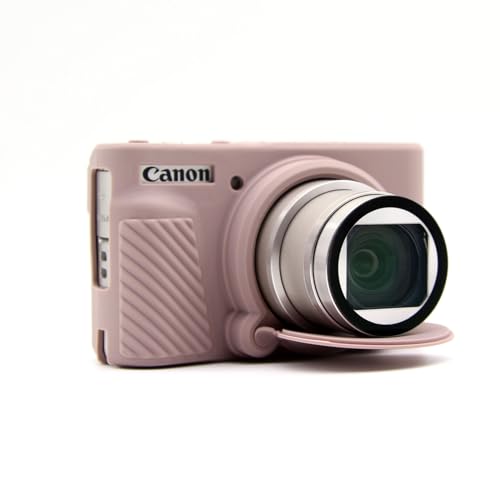 SX730 SX740 Kameratasche, weiche Silikon-Schutzhülle, ultradünn, leicht, für Canon PowerShot SX740/SX730 HS Kamera mit abnehmbarer Objektivabdeckung (Hellgrau) von Aisnyho