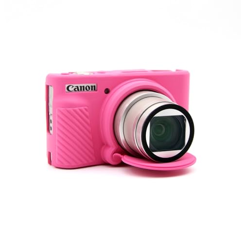 SX730 SX740 Kameratasche, weiche Silikon-Schutzhülle, ultradünn, leicht, für Canon PowerShot SX740/SX730 HS Kamera mit abnehmbarer Objektivabdeckung (Rosarot) von Aisnyho