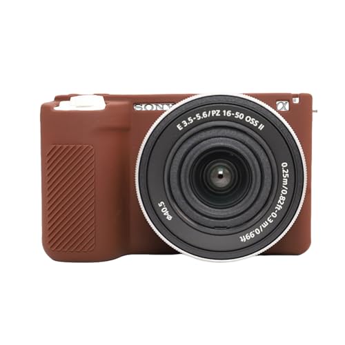 ZV-E10 II Hülle, weiche Silikon-Schutzhülle, ultradünn, leicht, für Sony ZV-E10 II Kamera (Kaffee) von Aisnyho