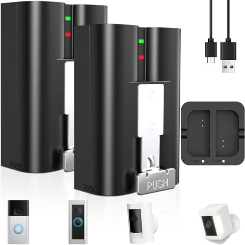 2PCS Akku-Ersatz mit Ladestation für Ring,6040 mAh Ersatzakku kompatibel mit Ring 2 3 4/Peephoie Cam/Spotlight Cam/Stick up Cam/Spotlight Cam Solar/Video Doorbell4,Wiederaufladbarer Akku Ersatz,3.65V 2PCS Akku-Ersatz mit Ladestation für Ring,6040 mAh Ersatzakku kompatibel mit Ring 2 3 4/Peephoie Cam/Spotlight Cam/Stick up Cam/Spotlight Cam Solar/Video Doorbell4,Wiederaufladbarer Akku Ersatz,3.65V von Aissom