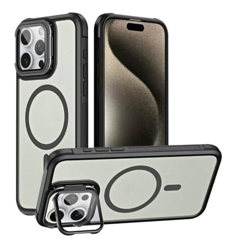 Aithne Hülle für iPhone 14 Pro kompatibel mit MagSafe mit Kamera Ständer, Camera Protection,Militärnorm Schutz Hart Case, Kratzfeste Rückseite,Durchscheinend Matt - Schwarz Aithne Hülle für iPhone 14 Pro kompatibel mit MagSafe mit Kamera Ständer, Camera Protection,Militärnorm Schutz Hart Case, Kratzfeste Rückseite,Durchscheinend Matt - Schwarz von Aithne