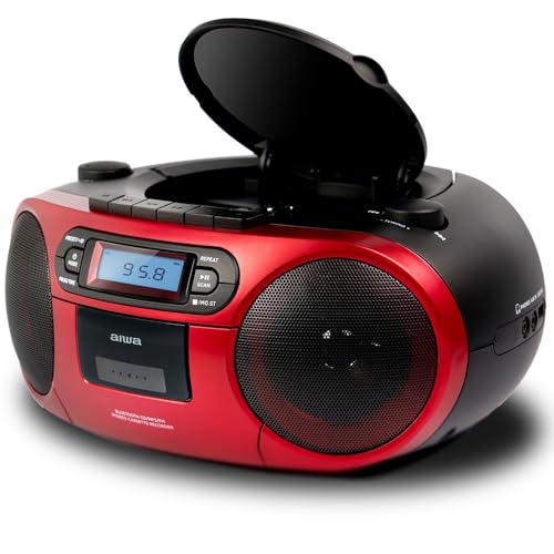 AIWA BBTC-550 tragbarer Radiorekorder, Bluetooth, CD, USB von Aiwa