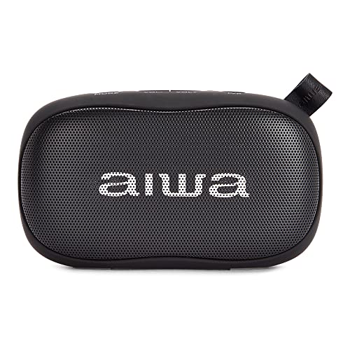 AIWA BS-110BK Tragbarer Lautsprecher, Schwarz, Bluetooth von Aiwa