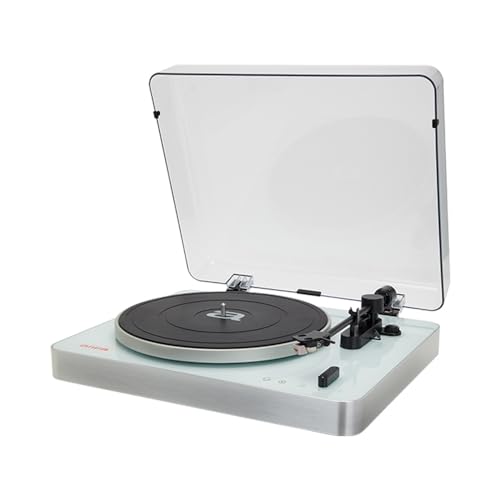 Aiwa APX-790BT/WH: Bluetooth-Plattenspieler mit Riemenübertragung und Acryl-Staubschutzkappe, 2 Geschwindigkeiten 33/45 U/min, magnetische Aluminiumkapsel, ausgewogener Arm. Farbe: Weiß Aiwa APX-790BT/WH: Bluetooth-Plattenspieler mit Riemenübertragung und Acryl-Staubschutzkappe, 2 Geschwindigkeiten 33/45 U/min, magnetische Aluminiumkapsel, ausgewogener Arm. Farbe: Weiß von Aiwa