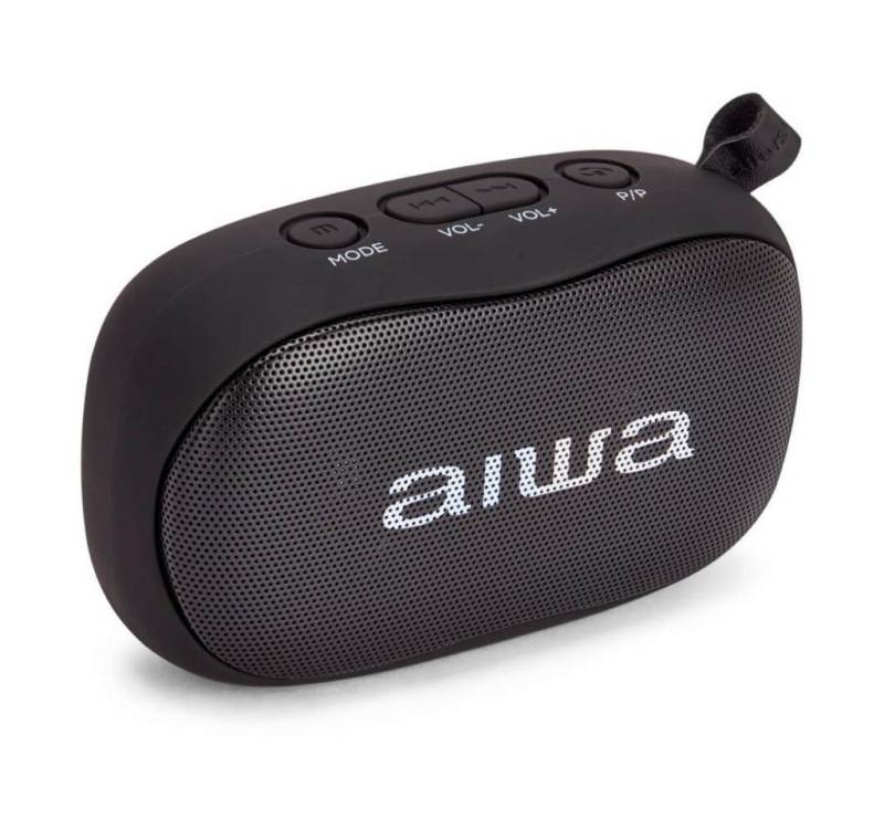 Aiwa BS-110BK Mini Bluetooth Lautsprecher 10W HyperBass Musik Box Bluetooth-Lautsprecher (10 W, Bluetooth Lautsprecher mit Freisprechfunktion) von Aiwa