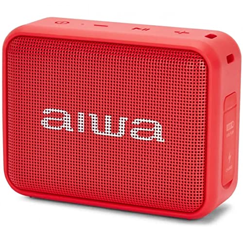 Aiwa BS-200RD Tragbarer kabelloser Bluetooth-Lautsprecher, True Wireless Stereo, wasserdicht, Rot Aiwa BS-200RD Tragbarer kabelloser Bluetooth-Lautsprecher, True Wireless Stereo, wasserdicht, Rot von Aiwa