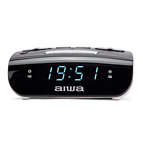 Aiwa CR-15 Alarm Clock Digital Alarm Clock Black White von Aiwa