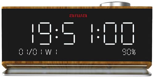 Aiwa CR-90BT Radiowecker UKW AUX, Bluetooth®, USB Schwarz von Aiwa