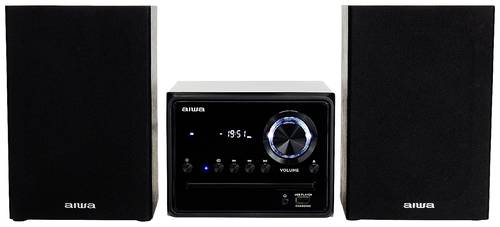 Aiwa MSBTU-300 Stereoanlage Bluetooth®, AUX, CD, USB, UKW, 2 x 10W Schwarz von Aiwa
