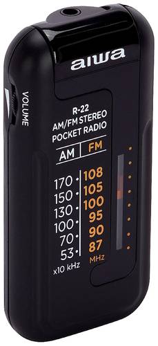 Aiwa R-228K Taschenradio AM, FM Schwarz von Aiwa