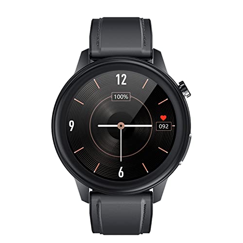 Aiwa SW-500 Smartwatch für Herren und Damen, mit Oximeter (SpO2), 3,6 cm (1,4 Zoll), Display mit Temperaturkontrolle, Pulsmesser, Schrittzähler, wasserdicht, IP68 für Android iOS von Aiwa