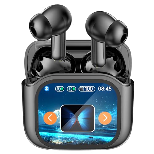 Übersetzer Kopfhörer – Translator Earbuds für Echtzeitübersetzung mit LCD-Touchscreen, unterstützt 144 Sprachen und 4 Übersetzungsmodi, Kopfhörer Übersetzer Echtzeit mit App für iOS und Android Übersetzer Kopfhörer – Translator Earbuds für Echtzeitübersetzung mit LCD-Touchscreen, unterstützt 144 Sprachen und 4 Übersetzungsmodi, Kopfhörer Übersetzer Echtzeit mit App für iOS und Android von Aiwgyibo