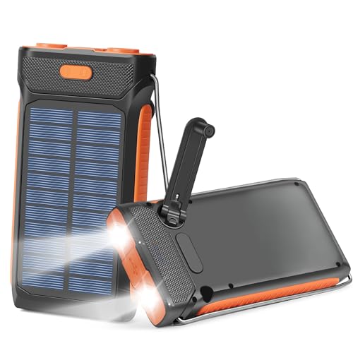 Aiworthy Handkurbel Solar Powerbank 27000mAh, Outdoor Generators mit 37Wh, Solar Ladegerät inkl. 1 USB-A, 1 USB-C für Schnellladung, solar ladegerät, Ideal für Camping und Outdoor-Aktivitäten. Aiworthy Handkurbel Solar Powerbank 27000mAh, Outdoor Generators mit 37Wh, Solar Ladegerät inkl. 1 USB-A, 1 USB-C für Schnellladung, solar ladegerät, Ideal für Camping und Outdoor-Aktivitäten. von Aiworthy