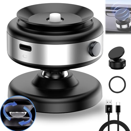 Aiworthy Magnetische 360 Drehbare Telefonhalterung Fürs Auto Starker Magnethalter Magnet Handyhalterung Auto Halterung Magnet für Handy, Kompatibel Mit Allen Handys (Silver) von Aiworthy