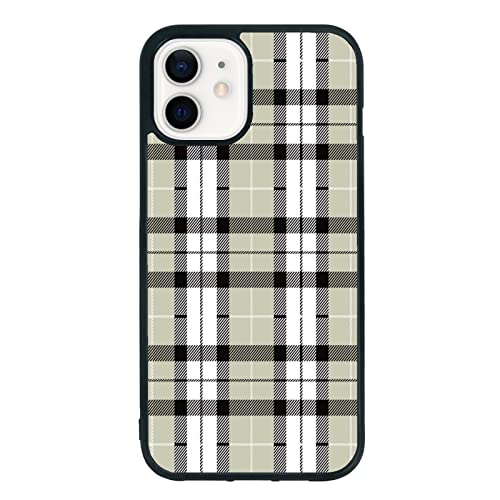 aiyaya Salbeigrün Plaid Handyhülle für iPhone 12 und iPhone 12 Pro Hülle für Frauen Mädchen - Mädchen Frauen Niedlich Grün Plaid Handyhülle Entworfen für iPhone 12/12 Pro 6,1 Zoll von Aiyaya