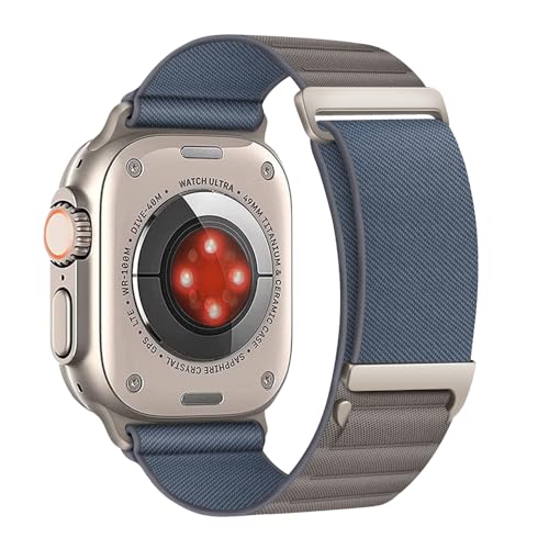 Aizgalxor Alpine Loop Armband Kompatibel mit Apple Watch Ultra 49mm 46mm 45mm 44mm 42mm(Series 3/2/1), Sport Geflochten Ersatzarmbänder Kompatibel für iWatch Ultra 2/Series 10/9/8/7/6/5/4/3/2/1/SE von Aizgalxor