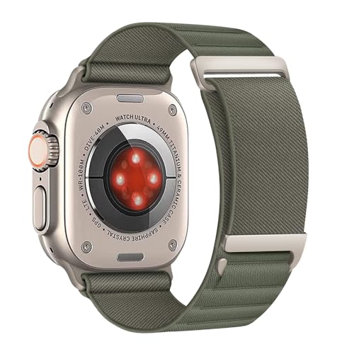 Aizgalxor Alpine Loop Armband Kompatibel mit Apple Watch Ultra 49mm 46mm 45mm 44mm 42mm(Series 3/2/1), Sport Geflochten Ersatzarmbänder Kompatibel für iWatch Ultra 2/Series 10/9/8/7/6/5/4/3/2/1/SE von Aizgalxor