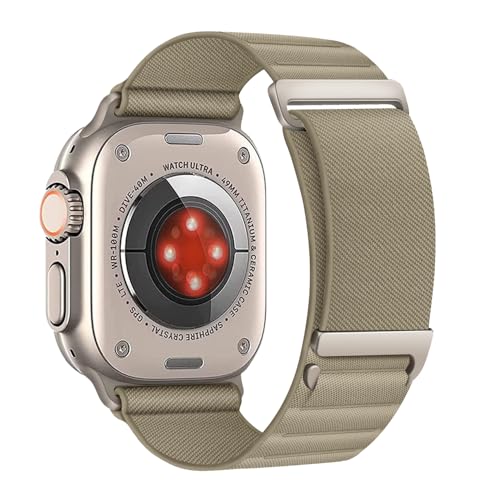 Aizgalxor Alpine Loop Armband Kompatibel mit Apple Watch Ultra 49mm 46mm 45mm 44mm 42mm(Series 3/2/1), Sport Geflochten Ersatzarmbänder Kompatibel für iWatch Ultra 2/Series 10/9/8/7/6/5/4/3/2/1/SE von Aizgalxor