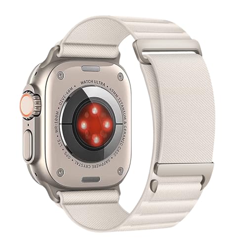 Aizgalxor Alpine Loop Armband Kompatibel mit Apple Watch Ultra 49mm 46mm 45mm 44mm 42mm(Series 3/2/1), Sport Geflochten Ersatzarmbänder Kompatibel für iWatch Ultra 2/Series 10/9/8/7/6/5/4/3/2/1/SE von Aizgalxor