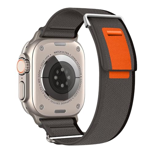 Aizgalxor Trail Loop Armband Kompatibel mit Apple Watch Ultra 49mm 46mm 45mm 44mm 42mm(Series 3/2/1), Sport Geflochten Ersatzarmbänder Kompatibel für iWatch Ultra 2/Series 10/9/8/7/6/5/4/3/2/1/SE von Aizgalxor