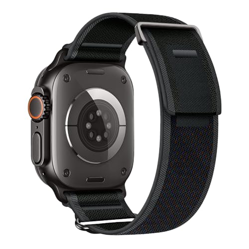 Aizgalxor Trail Loop Armband Kompatibel mit Apple Watch Ultra 49mm 46mm 45mm 44mm 42mm(Series 3/2/1), Sport Geflochten Ersatzarmbänder Kompatibel für iWatch Ultra 2/Series 10/9/8/7/6/5/4/3/2/1/SE von Aizgalxor