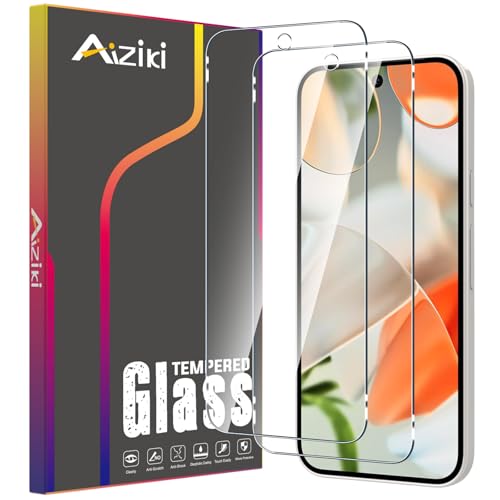 Aiziki [2 Stück Schutzfolie für Google Pixel 9/9 Pro Panzerglas [Unzerbrechlich TOP 9H Schutz] [Full Screen] Panzer Schutz Glas für Google Pixel 9/9 Pro HD Displayschutzfolie von Aiziki