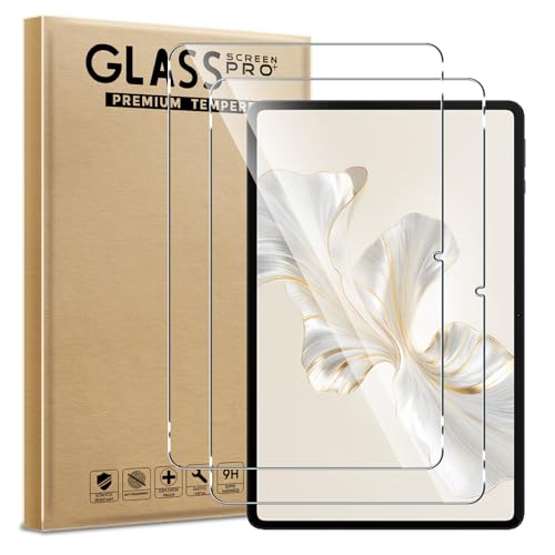 Aiziki [2 Stück Schutzfolie für Honor Pad 9 12.1 Panzerglas [Unzerbrechlich TOP 9H Schutz] [Full Screen] Panzer Schutz Glas für Honor Pad 9 12.1 HD Displayschutzfolie von Aiziki