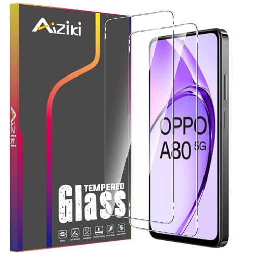 Aiziki [2 Stück Schutzfolie für Oppo A80 5G Panzerglas [Unzerbrechlich TOP 9H Schutz] [Full Screen] Panzer Schutz Glas für Oppo A80 5G HD Displayschutzfolie von Aiziki