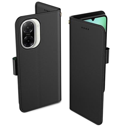 Aiziki Handyhülle für Redmi A5 4G Tasche, RFID Leder Klappbar Schutzhülle Tasche Wallet Brieftasche Cover Flip Case [Standfunktion] [Kartenfächern] Kompatibel mit Xiaomi Redmi A5 4G Hülle -Schwarz von Aiziki