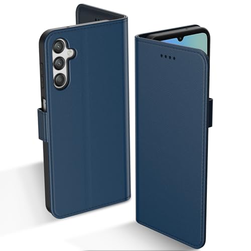 Aiziki Handyhülle für Samsung Galaxy A05s Hülle, RFID Leder Klappbar Schutzhülle Tasche Wallet Brieftasche Cover Flip Case [Standfunktion] [Kartenfächern] Kompatibel mit Samsung A05s Hülle -Blau von Aiziki
